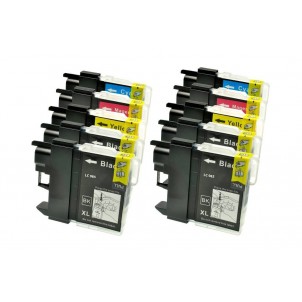 LC1220-1240 Kit 10 Cartucce compatibili Per Brother DCP-J525 J925 J430 J625 J825 J5910 J6510 J6910 in vendita su tonersshop.it