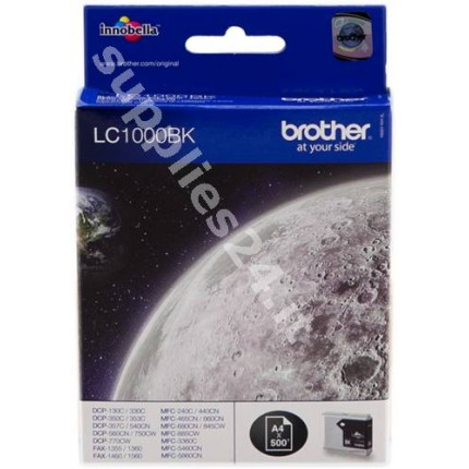 ORIGINAL Brother Cartuccia d'inchiostro nero LC1000bk LC-1000 ~500 PAGINE in vendita su tonersshop.it