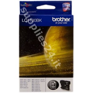 ORIGINAL Brother Cartuccia d'inchiostro nero LC1100bk LC-1100 ~450 PAGINE in vendita su tonersshop.it