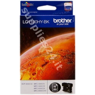 ORIGINAL Brother Cartuccia d'inchiostro nero LC1100hybk LC-1100 ~900 PAGINE in vendita su tonersshop.it