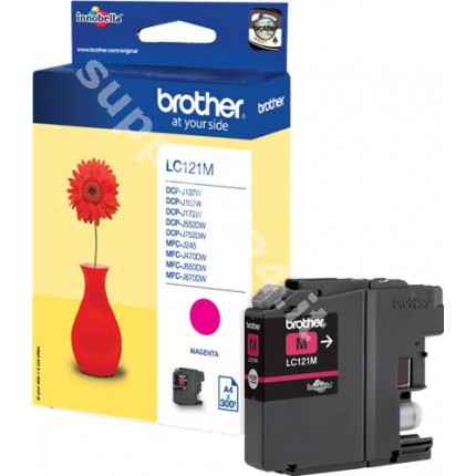 ORIGINAL Brother Cartuccia d'inchiostro magenta LC121M LC-121 ~300 PAGINE 3.9ml in vendita su tonersshop.it