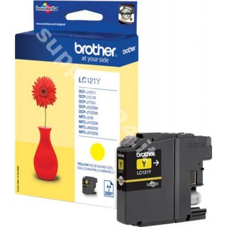 ORIGINAL Brother Cartuccia d'inchiostro giallo LC121Y LC-121 ~300 PAGINE 3.9ml in vendita su tonersshop.it