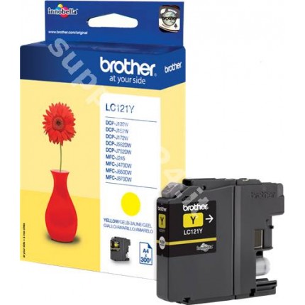 ORIGINAL Brother Cartuccia d'inchiostro giallo LC121Y LC-121 ~300 PAGINE 3.9ml in vendita su tonersshop.it