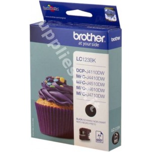 ORIGINAL Brother Cartuccia d'inchiostro nero LC123BK LC-123 ~600 PAGINE in vendita su tonersshop.it