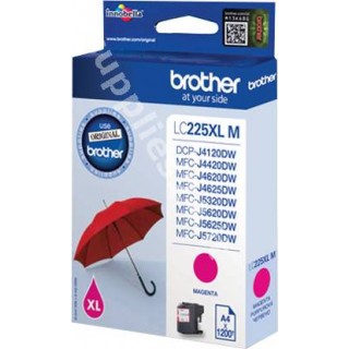 ORIGINAL Brother Cartuccia d'inchiostro magenta LC225XLM LC-225 ~1200 PAGINE 11.8ml in vendita su tonersshop.it