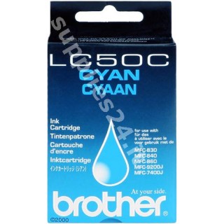 ORIGINAL Brother Cartuccia d'inchiostro ciano LC-50c in vendita su tonersshop.it