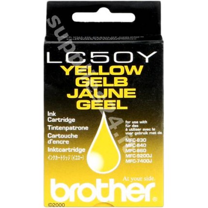 ORIGINAL Brother Cartuccia d'inchiostro giallo LC-50y in vendita su tonersshop.it