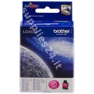 ORIGINAL Brother Cartuccia d'inchiostro magenta LC900m LC-900 ~400 PAGINE in vendita su tonersshop.it