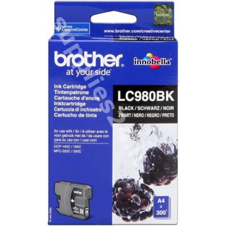 ORIGINAL Brother Cartuccia d'inchiostro nero LC980bk LC-980 ~300 PAGINE in vendita su tonersshop.it