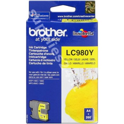 ORIGINAL Brother Cartuccia d'inchiostro giallo LC980y LC-980 ~260 PAGINE in vendita su tonersshop.it