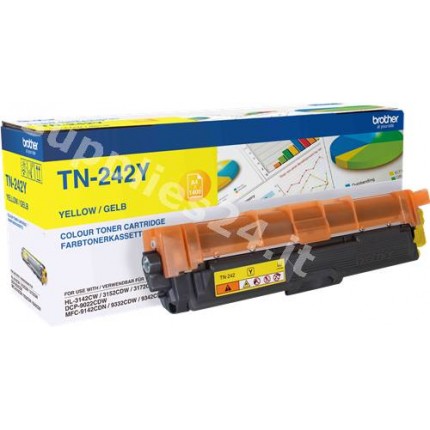 ORIGINAL Brother toner giallo TN-242Y ~1400 PAGINE in vendita su tonersshop.it