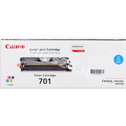 ORIGINAL Canon toner ciano 701c 9286A003 ~4000 PAGINE in vendita su tonersshop.it