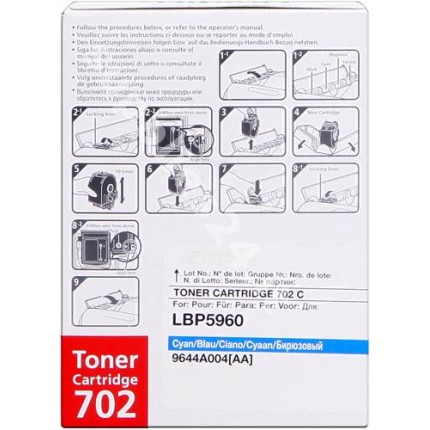 ORIGINAL Canon toner ciano 702c 9644A004 ~6000 PAGINE in vendita su tonersshop.it