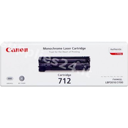 ORIGINAL Canon toner nero 712 1870B002 ~1500 PAGINE in vendita su tonersshop.it