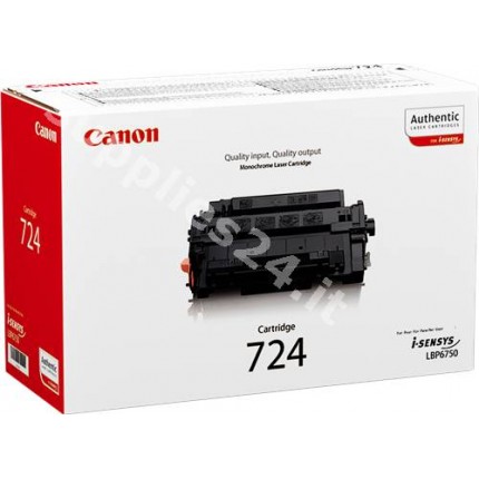 ORIGINAL Canon toner nero 724 3481B002 ~6000 PAGINE in vendita su tonersshop.it