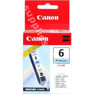 ORIGINAL Canon Cartuccia d'inchiostro ciano (foto) BCI-6pc 4709A002 13ml in vendita su tonersshop.it