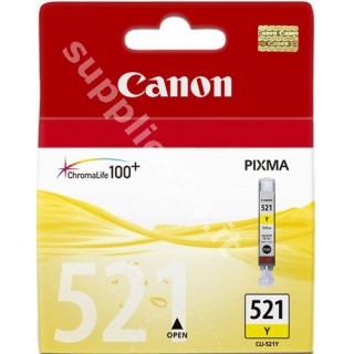 ORIGINAL Canon Cartuccia d'inchiostro giallo CLI-521y 2936B001 9ml in vendita su tonersshop.it