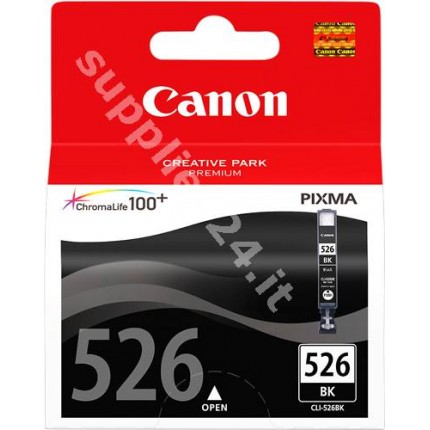 ORIGINAL Canon Cartuccia d'inchiostro nero CLI-526bk 4540B001 9ml in vendita su tonersshop.it