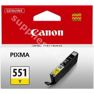 ORIGINAL Canon Cartuccia d'inchiostro giallo CLI-551y 6511B001 7ml in vendita su tonersshop.it