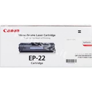 ORIGINAL Canon toner nero EP-22 1550A003 ~2500 PAGINE in vendita su tonersshop.it