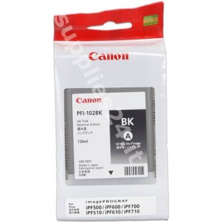 ORIGINAL Canon Cartuccia d'inchiostro nero PFI-102bk 0895B001 130ml in vendita su tonersshop.it