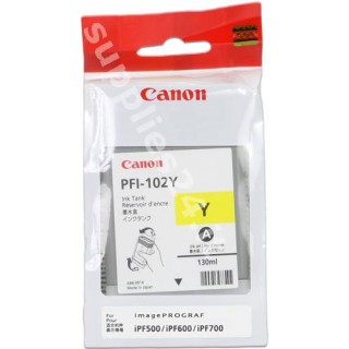 ORIGINAL Canon Cartuccia d'inchiostro giallo PFI-102y 0898B001 130ml in vendita su tonersshop.it