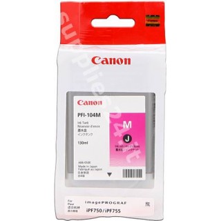ORIGINAL Canon Cartuccia d'inchiostro magenta PFI-104m 3631B001 130ml in vendita su tonersshop.it