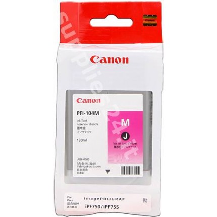 ORIGINAL Canon Cartuccia d'inchiostro magenta PFI-104m 3631B001 130ml in vendita su tonersshop.it