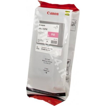 ORIGINAL Canon Cartuccia d'inchiostro magenta (foto) PFI-206pm 5308B001AA 300ml in vendita su tonersshop.it