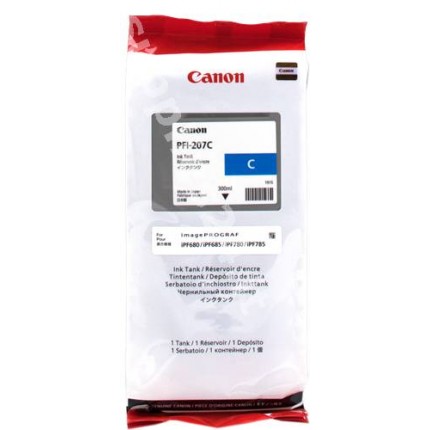 ORIGINAL Canon Cartuccia d'inchiostro ciano PFI-207c 8790B001 300ml in vendita su tonersshop.it