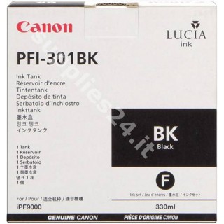 ORIGINAL Canon Cartuccia d'inchiostro nero PFI-301bk 1486B001 330ml in vendita su tonersshop.it