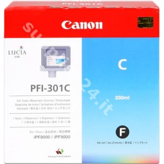 ORIGINAL Canon Cartuccia d'inchiostro ciano PFI-301c 1487B001 330ml in vendita su tonersshop.it