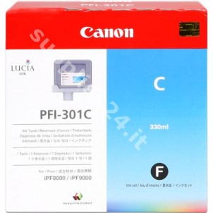 ORIGINAL Canon Cartuccia d'inchiostro ciano PFI-301c 1487B001 330ml in vendita su tonersshop.it