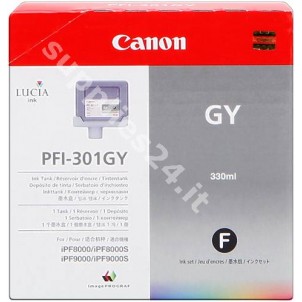 ORIGINAL Canon Cartuccia d'inchiostro grigio PFI-301gy 1495B001 330ml in vendita su tonersshop.it