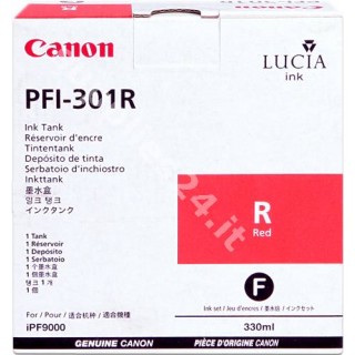ORIGINAL Canon Cartuccia d'inchiostro rosso PFI-301r 1492B001 330ml in vendita su tonersshop.it