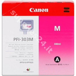 ORIGINAL Canon Cartuccia d'inchiostro magenta PFI-303m 2960B001 330ml in vendita su tonersshop.it