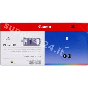 ORIGINAL Canon Cartuccia d'inchiostro blu PFI-701b 0908B001 700ml in vendita su tonersshop.it