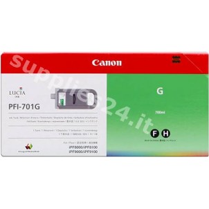 ORIGINAL Canon Cartuccia d'inchiostro verde PFI-701g 0907B001 700ml in vendita su tonersshop.it