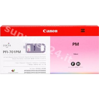 ORIGINAL Canon Cartuccia d'inchiostro magenta (foto) PFI-701pm 0905B001 700ml in vendita su tonersshop.it