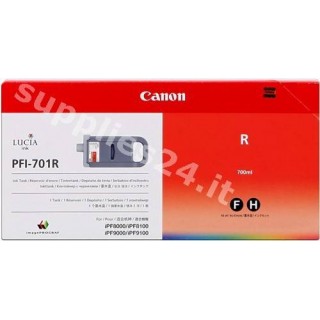 ORIGINAL Canon Cartuccia d'inchiostro rosso PFI-701r 0906B001 700ml in vendita su tonersshop.it