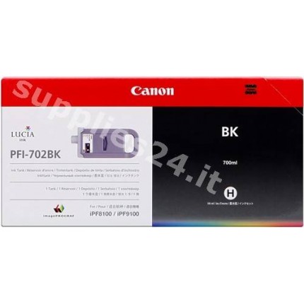 ORIGINAL Canon Cartuccia d'inchiostro nero PFI-702bk 2220B001 700ml in vendita su tonersshop.it