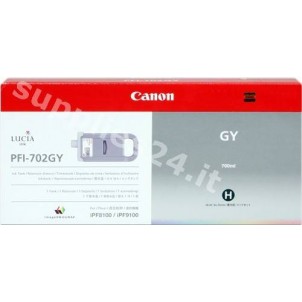 ORIGINAL Canon Cartuccia d'inchiostro grigio PFI-702gy 2221B001 700ml in vendita su tonersshop.it