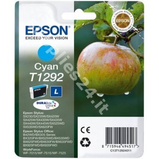 ORIGINAL Epson Cartuccia d'inchiostro ciano C13T12924011 T1292 ~470 PAGINE 7ml in vendita su tonersshop.it