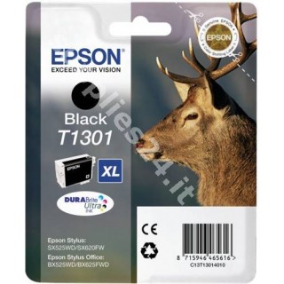 ORIGINAL Epson Cartuccia d'inchiostro nero C13T13014010 T1301 ~945 PAGINE 25.4ml in vendita su tonersshop.it