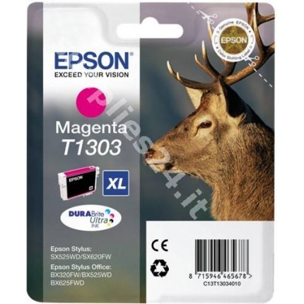 ORIGINAL Epson Cartuccia d'inchiostro magenta C13T13034010 T1303 ~755 PAGINE 10.1ml in vendita su tonersshop.it