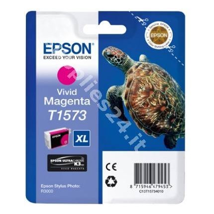 ORIGINAL Epson Cartuccia d'inchiostro magenta (vivid) C13T15734010 T1573 25.9ml in vendita su tonersshop.it