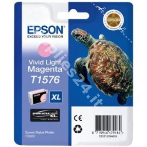 ORIGINAL Epson Cartuccia d'inchiostro magenta (chiaro,vivid) C13T15764010 T1576 25.9ml in vendita su tonersshop.it