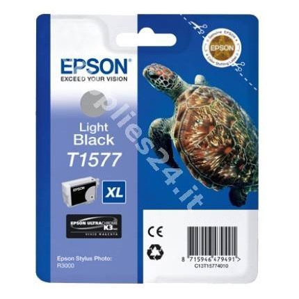 ORIGINAL Epson Cartuccia d'inchiostro nero (chiaro) C13T15774010 T1577 25.9ml in vendita su tonersshop.it