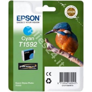 ORIGINAL Epson Cartuccia d'inchiostro ciano C13T15924010 T1592 17ml in vendita su tonersshop.it
