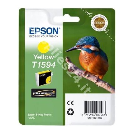 ORIGINAL Epson Cartuccia d'inchiostro giallo C13T15944010 T1594 17ml in vendita su tonersshop.it